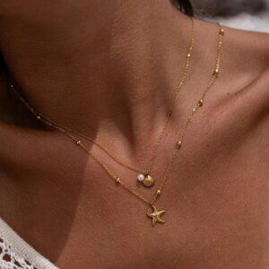 Alco - Siren Pearl Necklace- Gold